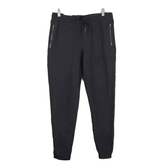 NWT 90 Degree Womens L Black Twill Zip Pockets Cuff Pants - Picture 2 of 8